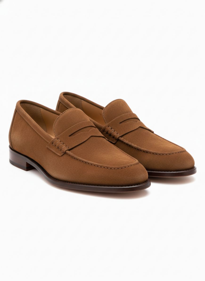Suede Penny Loafers